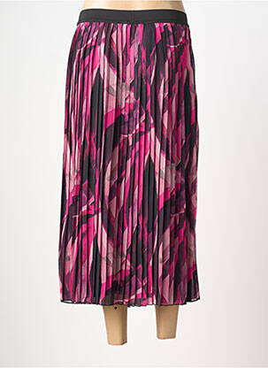 Jupe longue imprimé fantaisie noir SIGNATURE femme