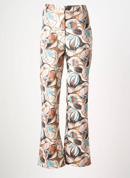 Pantalon droit stretch taille normale beige EGO femme