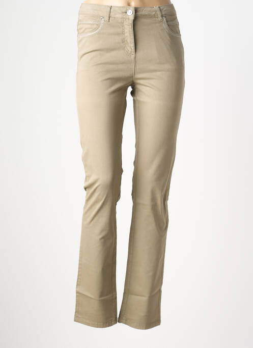 Pantalon slim stretch taille normale vert DIANE LAURY femme