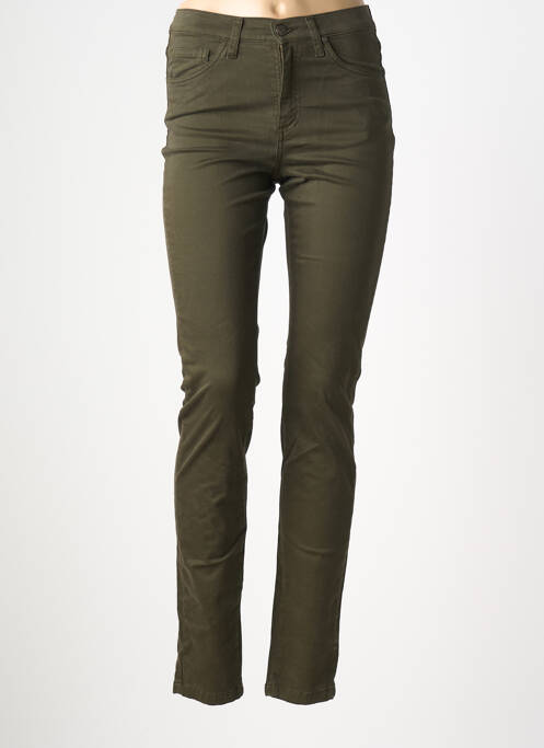 Pantalon slim stretch taille normale vert LCDN femme