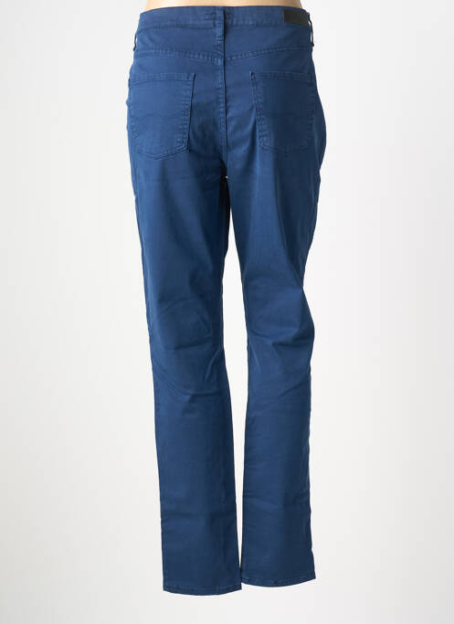 Pantalon droit stretch taille normale bleu LCDN femme