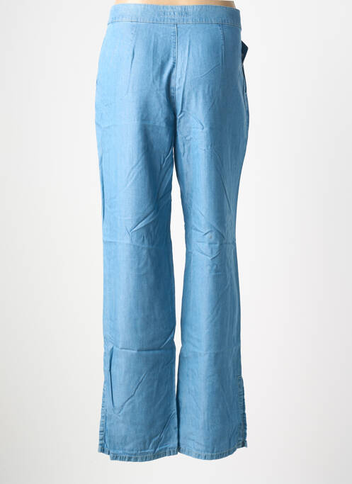 Pantalon large tissage popeline taille normale bleu LCDN femme