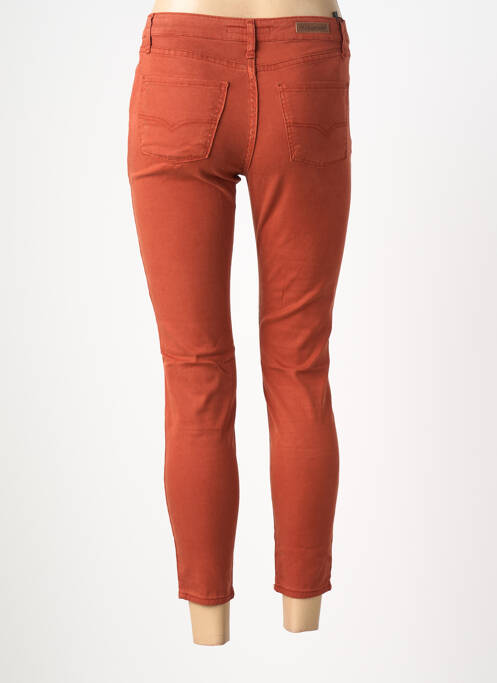 Pantacourt stretch taille normale orange LCDN femme