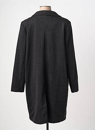 Manteau long coupe cintrée sans capuche noir PAZ TORRAS femme