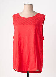 Débardeur stretch sans manche rouge JENSEN femme