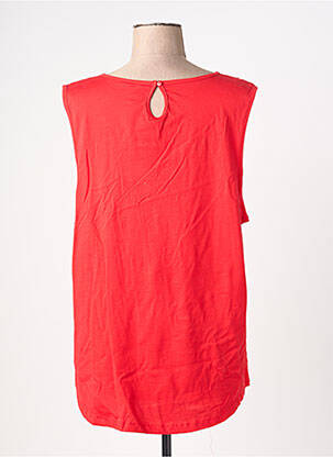 Débardeur stretch sans manche rouge JENSEN femme