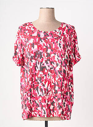 T-shirt stretch manches courtes rose JENSEN femme