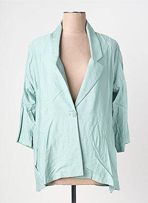 Blazer coupe cintrée vert FRANCK ANNA femme