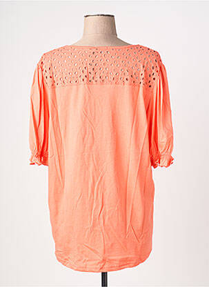 T-shirt col v manches courtes orange JENSEN femme