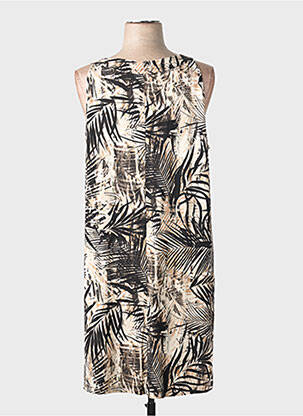 Robe mi-longue sans manche sans manche noir CISO femme