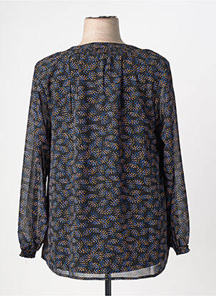 Blouse légère et transparente manches longues noir CISO femme