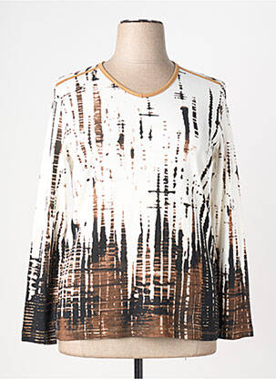T-shirt manches longues manches longues beige BAGORAZ femme