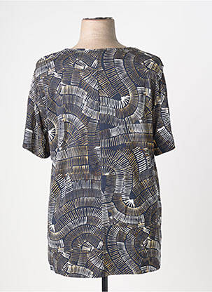 T-shirt imprimé fantaisie manches courtes noir CISO femme