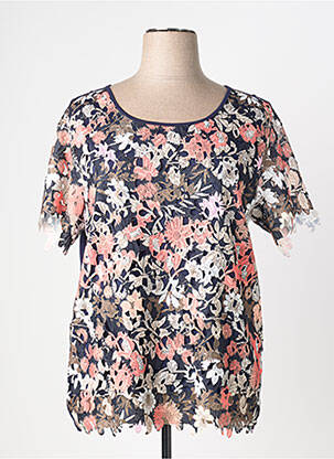 Top manches courtes manches courtes bleu HALO PARIS femme