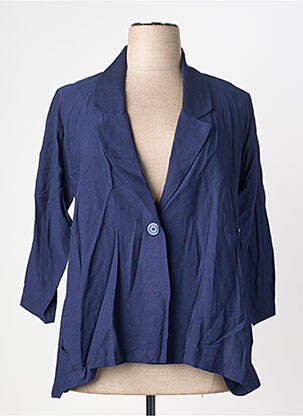 Blazer coupe cintrée bleu FRANCK ANNA femme