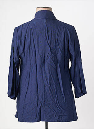 Blazer coupe cintrée bleu FRANCK ANNA femme