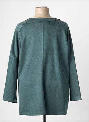 Veste casual col rond vert VETISTYLE femme