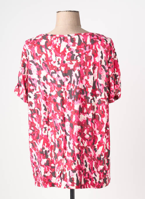 T-shirt stretch manches courtes rose JENSEN femme