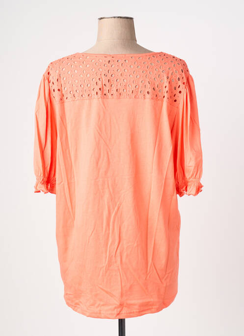 T-shirt col v manches courtes orange JENSEN femme