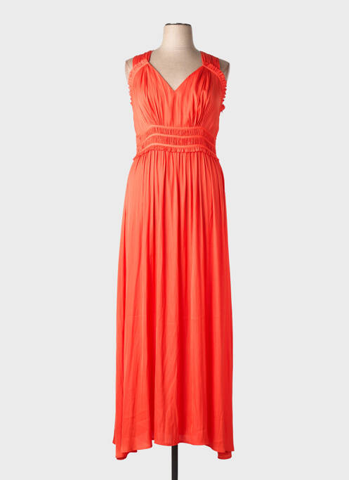 Robe longue sans manche sans manche orange MD'M femme