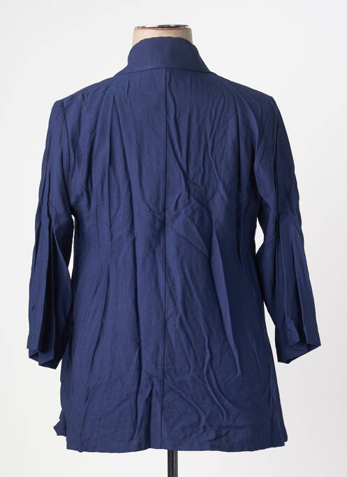 Blazer coupe cintrée bleu FRANCK ANNA femme