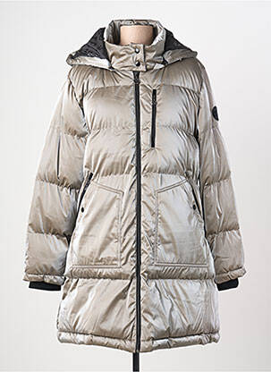 Doudoune poches a capuche gris DOLCEZZA femme