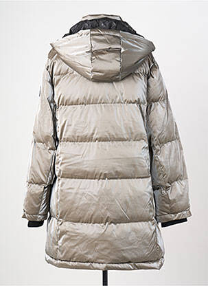 Doudoune poches a capuche gris DOLCEZZA femme