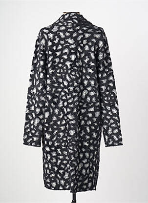 Manteau long coupe cintrée sans capuche noir JULIE GUERLANDE femme