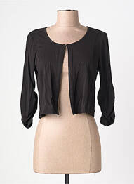 Veste casual col rond noir DOLCEZZA femme