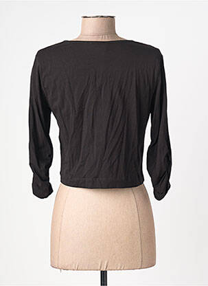 Veste casual col rond noir DOLCEZZA femme