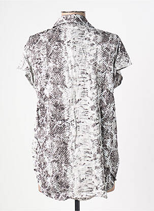 Chemisier manches courtes manches courtes gris NÜ femme