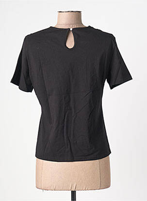 Top stretch manches courtes noir MORGAN femme