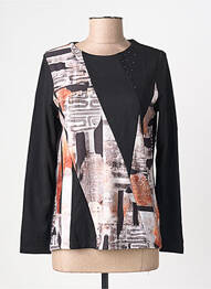 T-shirt manches longues manches longues noir KALISSON femme