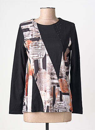 T-shirt manches longues manches longues noir KALISSON femme