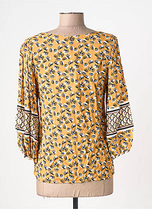 Blouse imprimé fantaisie manches 3/4 jaune LOLA ESPELETA femme