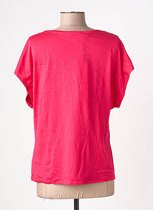 T-shirt stretch manches courtes rouge MORGAN femme