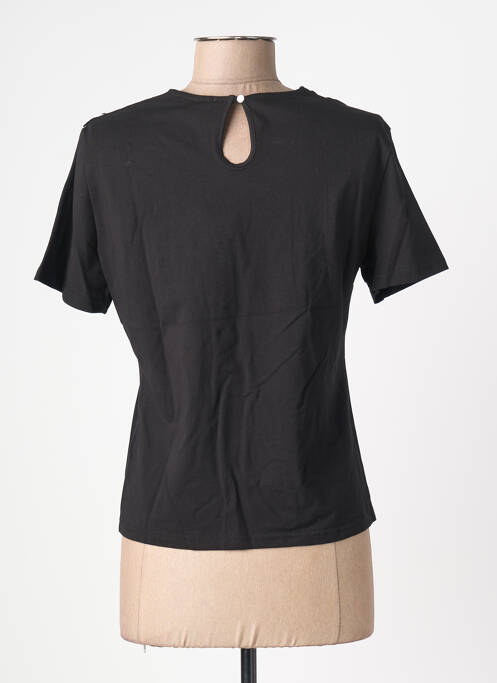 Top stretch manches courtes noir MORGAN femme