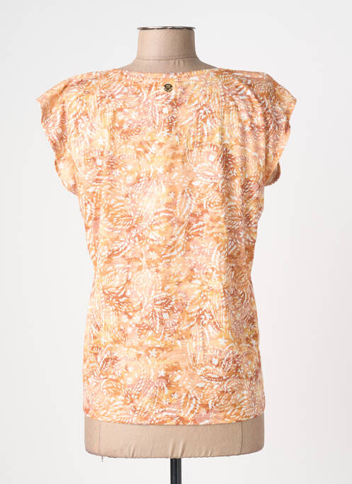 T-shirt imprimé fantaisie manches courtes orange LOLA ESPELETA femme