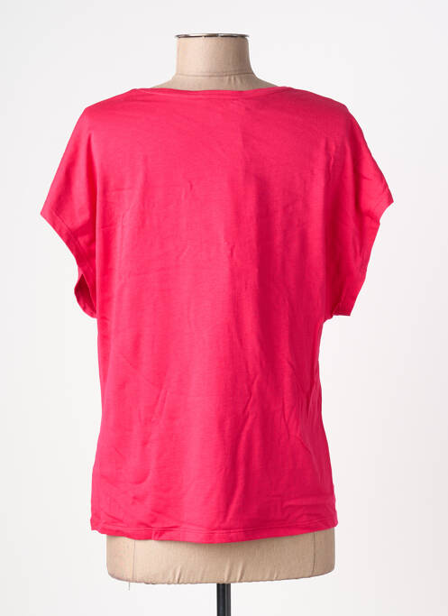 T-shirt stretch manches courtes rouge MORGAN femme