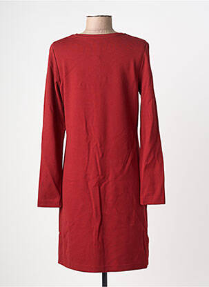 Robe mi-longue manches longues manches longues rouge SURKANA femme