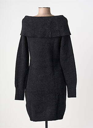 Robe pull stretch manches longues noir MORGAN femme