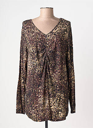 T-shirt manches longues manches longues marron CISO femme