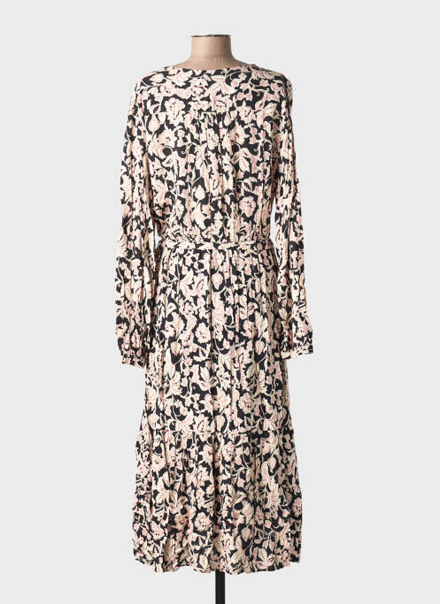Robe longue manches longues manches longues noir C'EST BEAU LA VIE femme