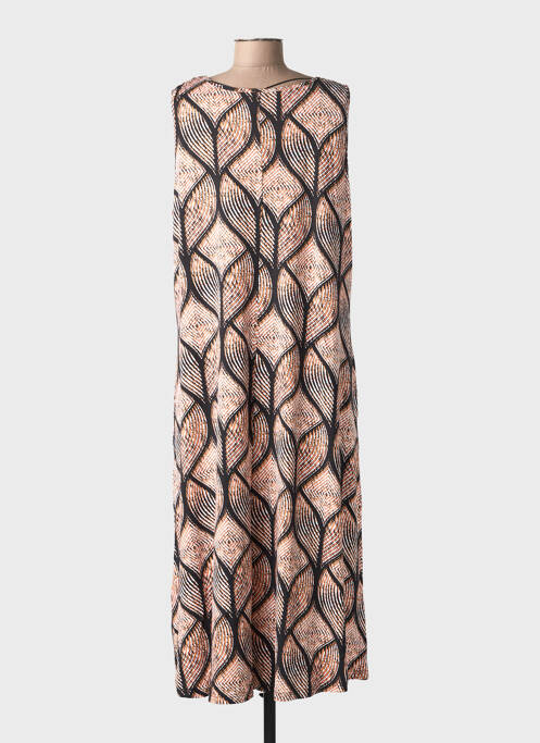 Robe mi-longue sans manche sans manche noir CISO femme