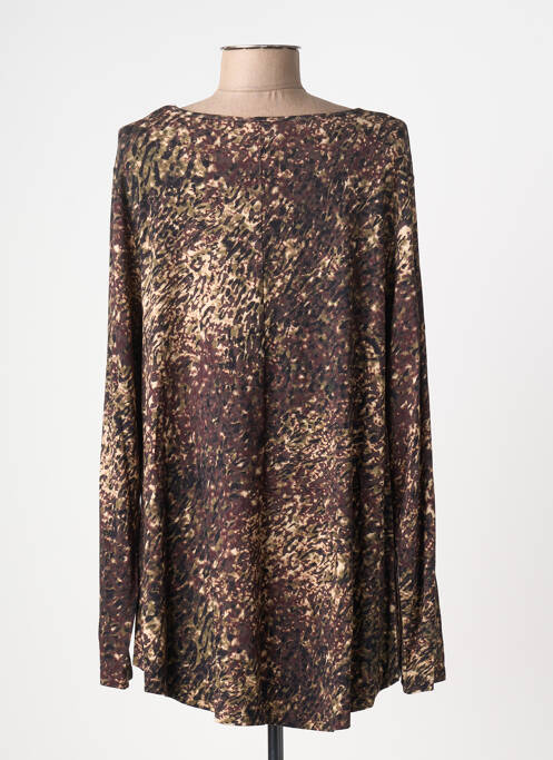 T-shirt manches longues manches longues marron CISO femme