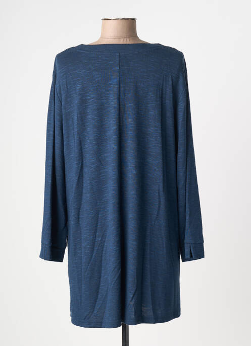 Top stretch manches longues bleu CISO femme