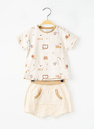 Ensemble short poches marron MAYORAL garçon