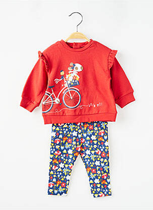 Ensemble pantalon manches longues rouge MAYORAL fille