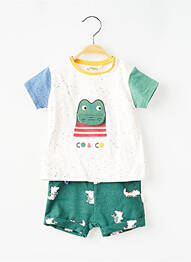 Ensemble short tissage jersey vert MAYORAL garcon