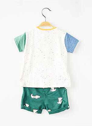 Ensemble short coupe droite vert MAYORAL garçon